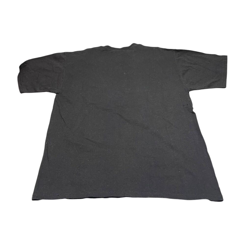 Vintage Fruit of the Loom Lofteez Shirt Men's Large Black Yellow Rose of Kops - Picture 3 of 7